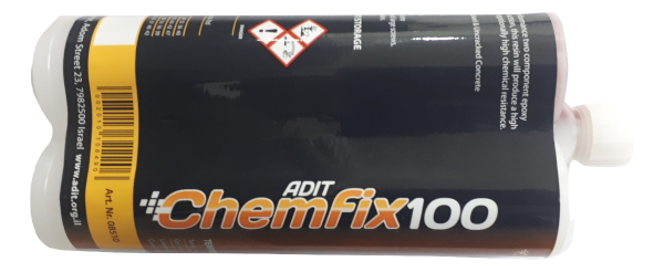 עוגן דיבל כימי דבק אפוקסי Chemfix100 בעל תקן אירופאי לבטון סדוק