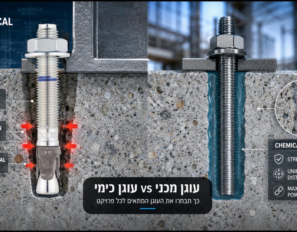 מה עדיף : עוגן מכני או עוגן כימי ?